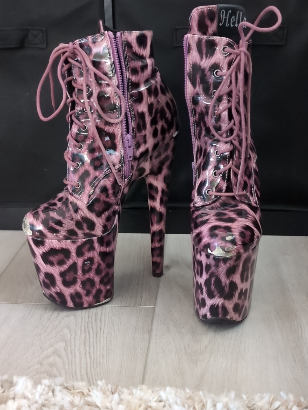 Worn Hella Heel Boots